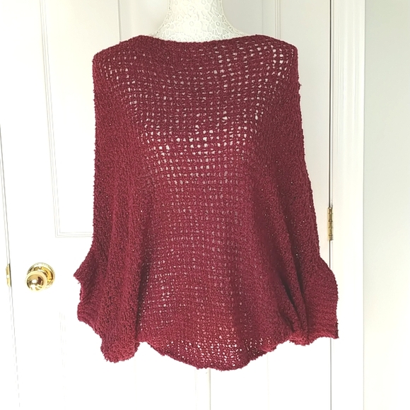 Knit top burgundy  NWT - Picture 3 of 10